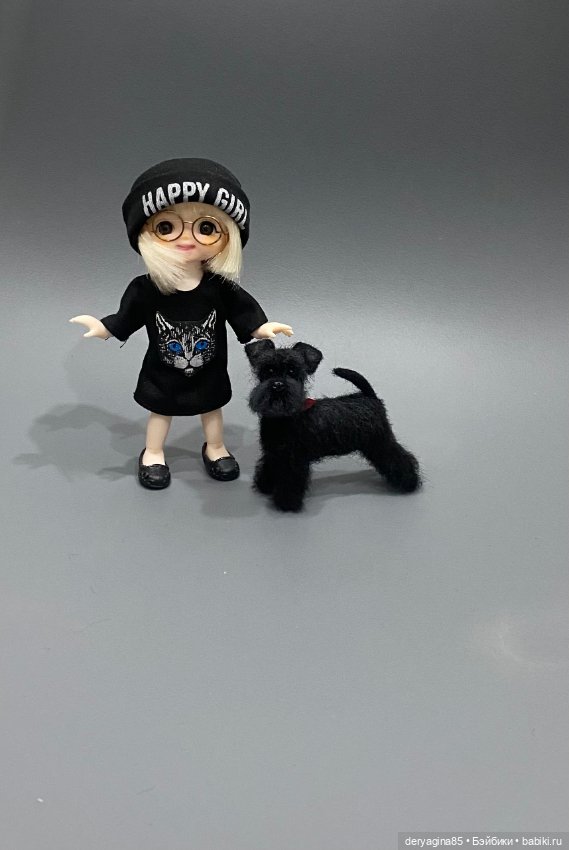 Цвергшнауцер — Валяные игрушки из шерсти: сухое валяние (фото 4)