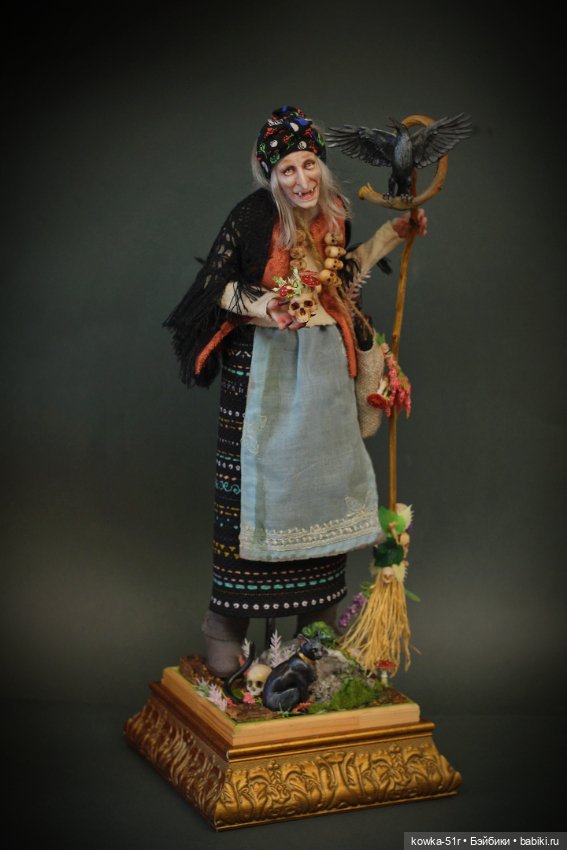 И снова Яга — Авторские шарнирные куклы своими руками: лепка (фото 8)