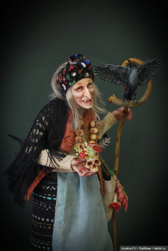 И снова Яга — Авторские шарнирные куклы своими руками: лепка (фото 6)