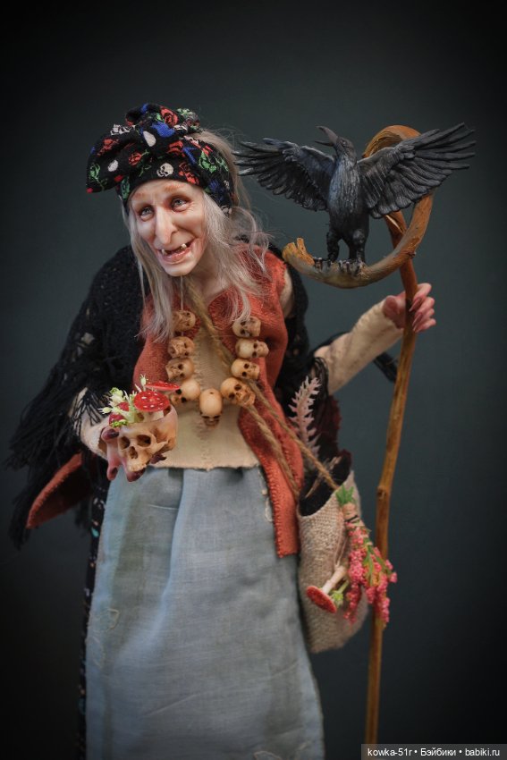 И снова Яга — Авторские шарнирные куклы своими руками: лепка (фото 7)