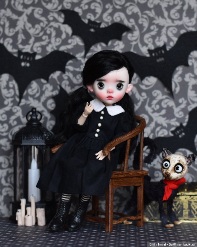 Еще одна из рода Аддамс — ООАК и репейнт игровых кукол: Bratz