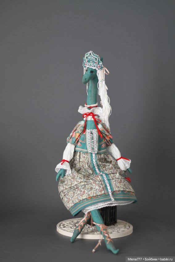 Лошадь в кокошнике 2 — Авторские текстильные куклы: Вальдорфские (фото 8)