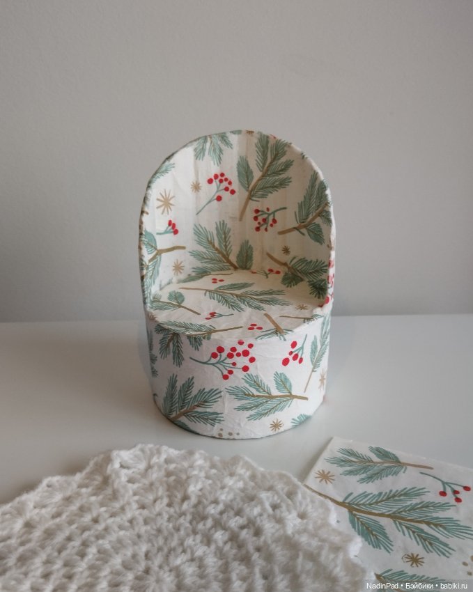 Кресло декупаж — Мебель для кукол и домиков: фото