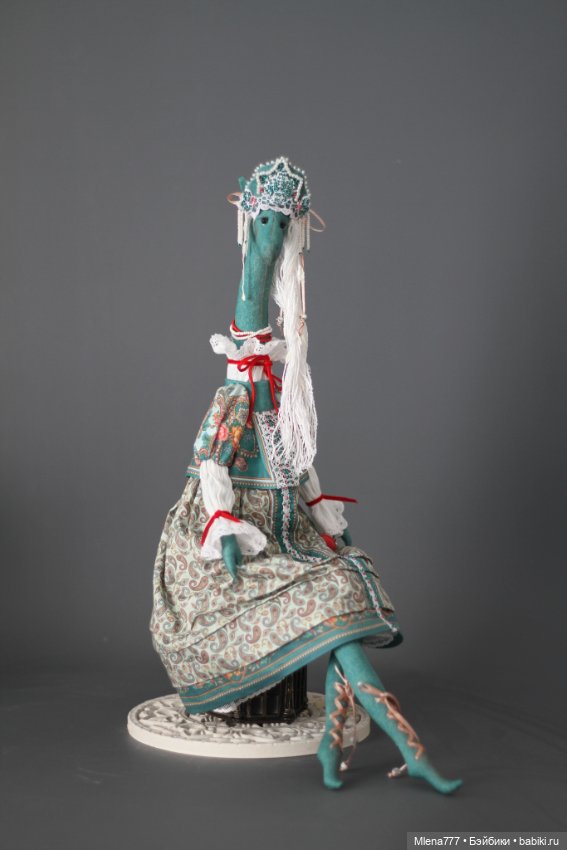 Лошадь в кокошнике 2 — Авторские текстильные куклы: Вальдорфские (фото 4)