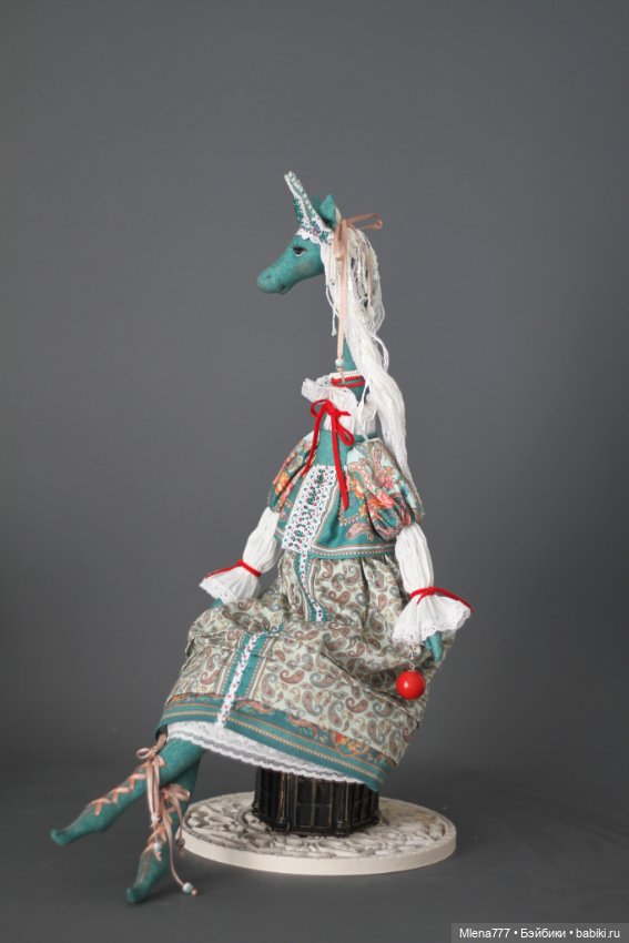 Лошадь в кокошнике 2 — Авторские текстильные куклы: Вальдорфские (фото 5)