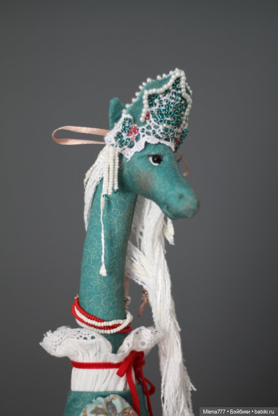 Лошадь в кокошнике 2 — Авторские текстильные куклы: Вальдорфские (фото 3)