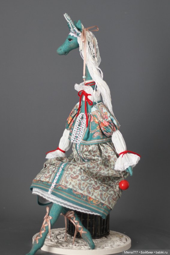 Лошадь в кокошнике 2 — Авторские текстильные куклы: Вальдорфские (фото 6)
