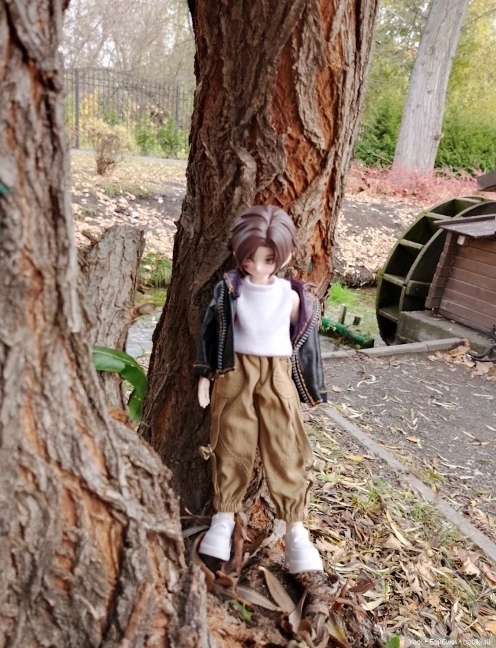 Новенький Зак на прогулке в парке с друзьями)