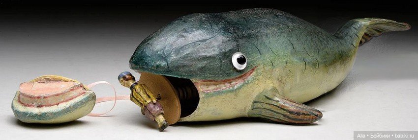 Бонбоньерка «Иона и Кит» — Антикварные игрушки и домики: елочные украшения