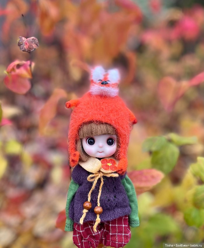 Шапка - Лиса (Little sister на теле monst doll)