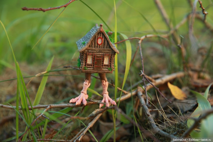 Куроножка и котики — Игрушки в смешанной технике (мех и глина): Арт (фото 9)