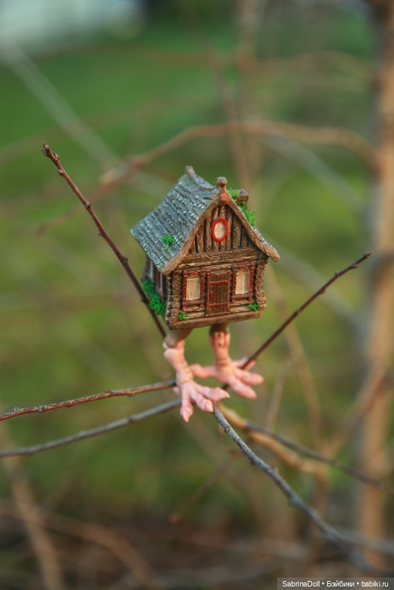 Куроножка и котики — Игрушки в смешанной технике (мех и глина): Арт (фото 10)