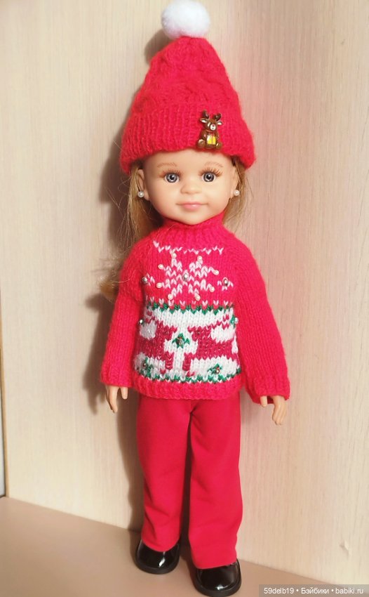 Рождественский комплект с оленями для паолочки