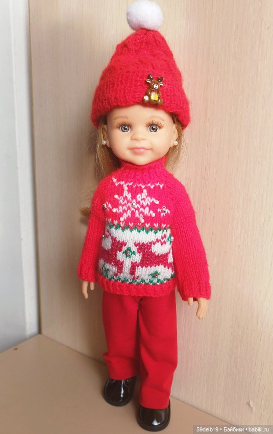 Рождественский комплект с оленями для паолочки (фото 2)