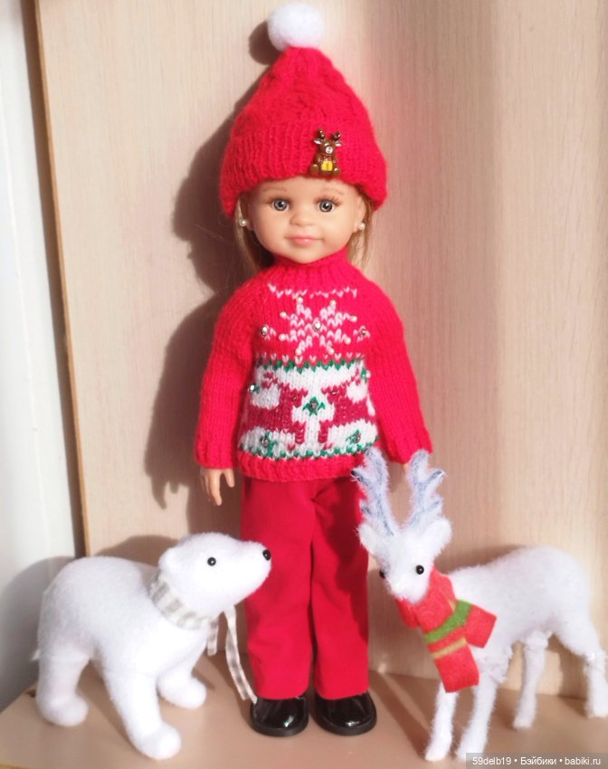 Рождественский комплект с оленями для паолочки (фото 5)