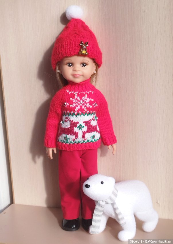 Рождественский комплект с оленями для паолочки (фото 4)