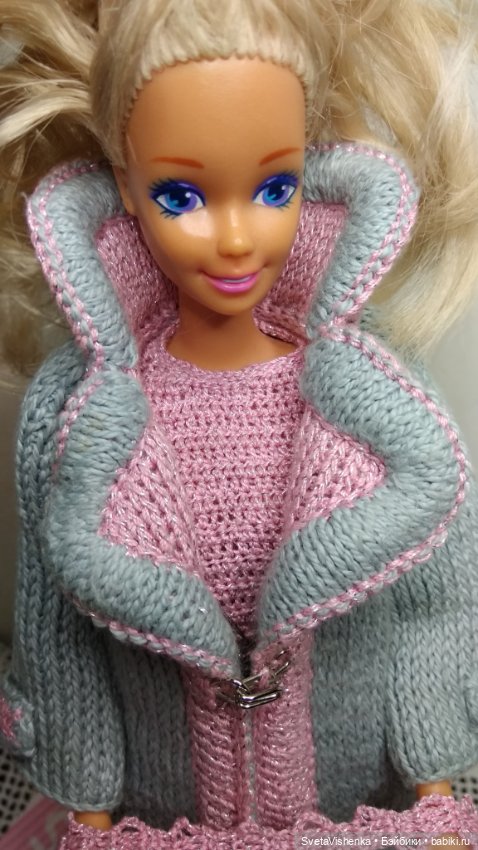 Мастер-класс по вязанию пальто для Барби от кутюр (фото 2)