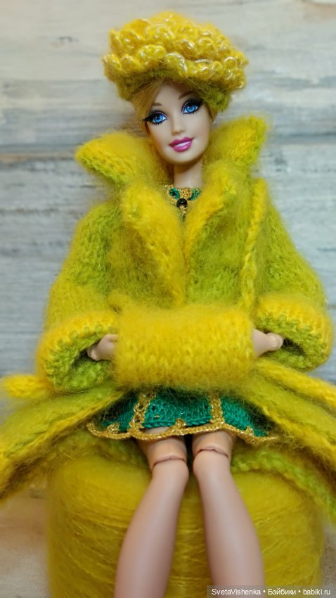 Мастер-класс по вязанию пальто для Барби от кутюр (фото 5)