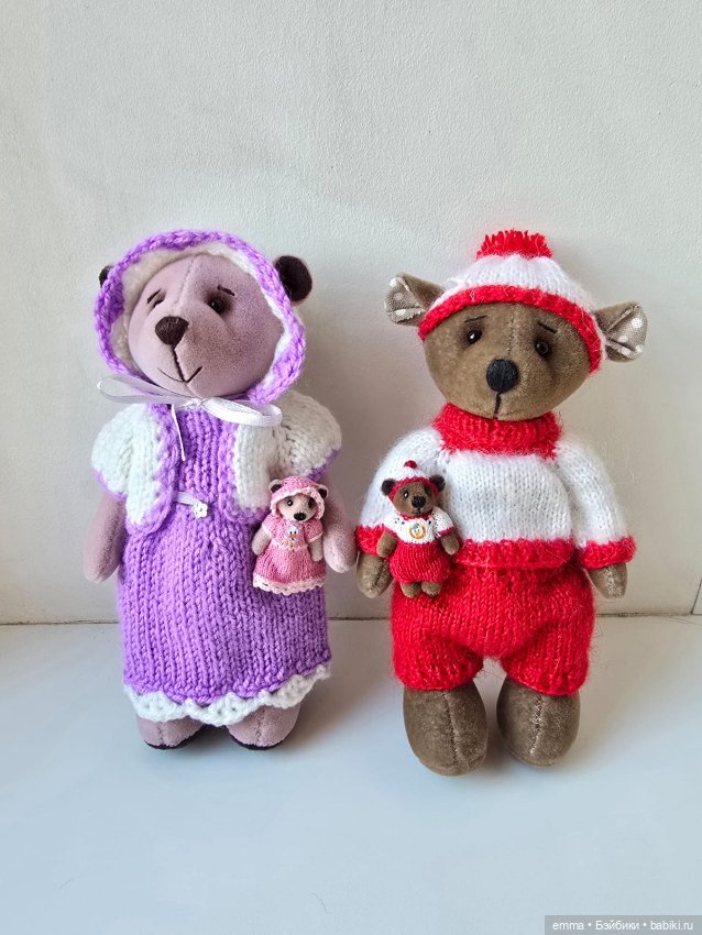 Мишки и микромишки — Авторские мишки Тедди и друзья: фото