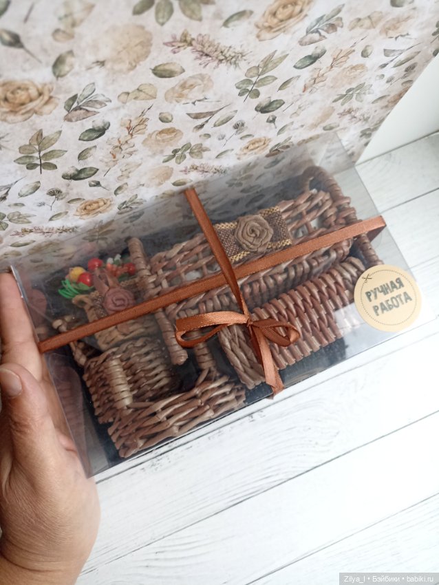 Плетеная спальня для мини-кукол