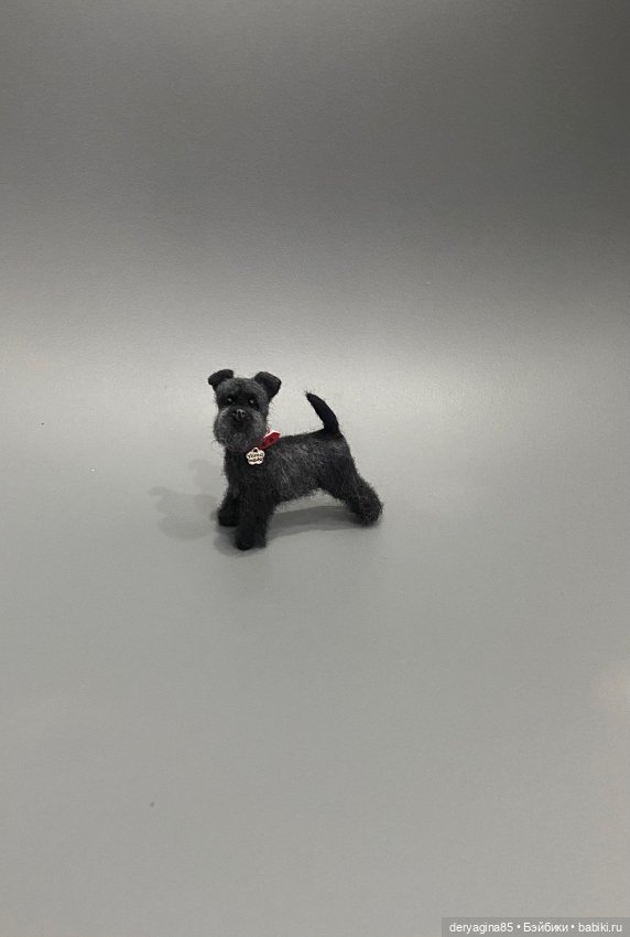 Цвергшнауцер — Валяные игрушки из шерсти: сухое валяние (фото 10)