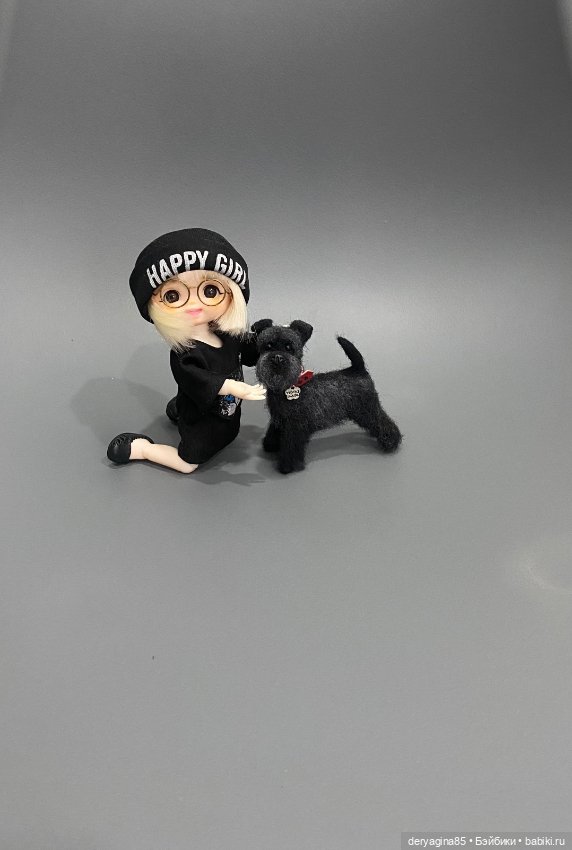 Цвергшнауцер — Валяные игрушки из шерсти: сухое валяние