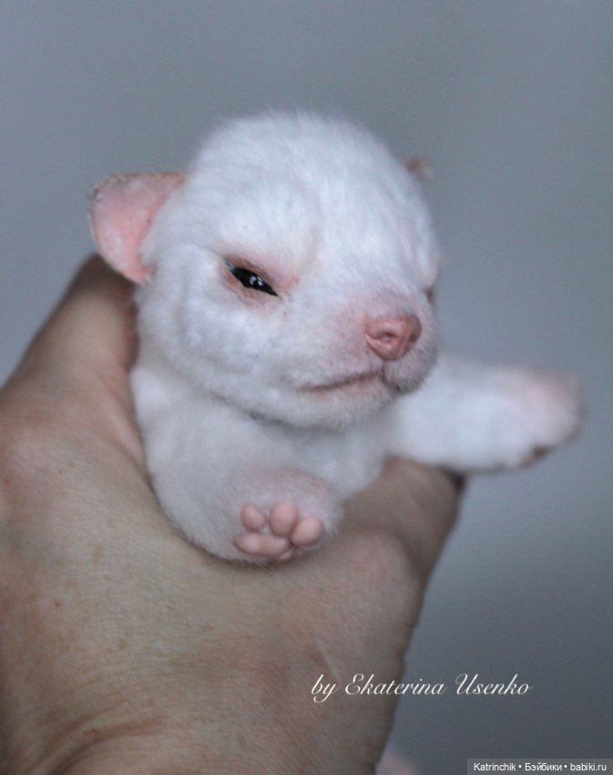 Новорожденный щенок — Авторские игрушки из разных материалов: синельная проволока (фото 5)