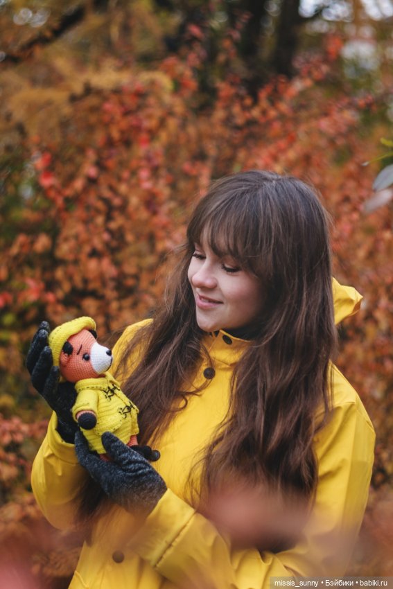 Осенняя прогулка — Вязаные игрушки и амигуруми: крючком (фото 4)