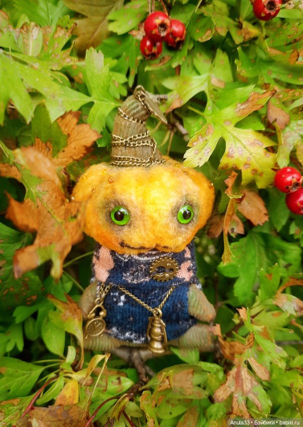 Осень, тыквы — Домашние фото авторских игрушек: Тедди (фото 5)