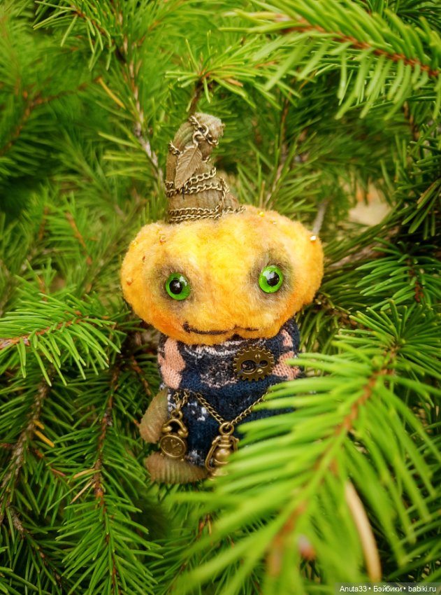 Осень, тыквы — Домашние фото авторских игрушек: Тедди (фото 3)