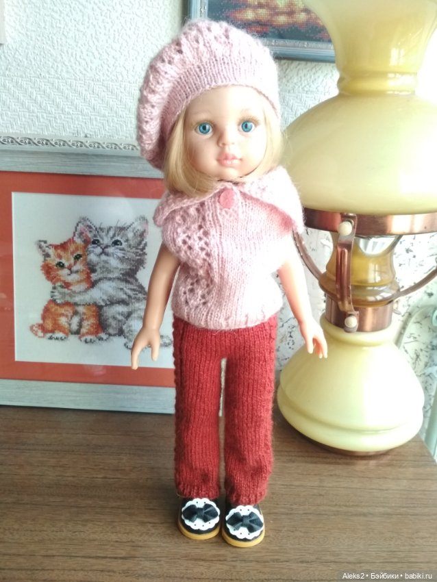 Вязанная одежда для куклы Даши Паола Рейна, Paola Reina (фото 9)
