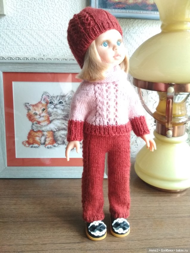 Вязанная одежда для куклы Даши Паола Рейна, Paola Reina