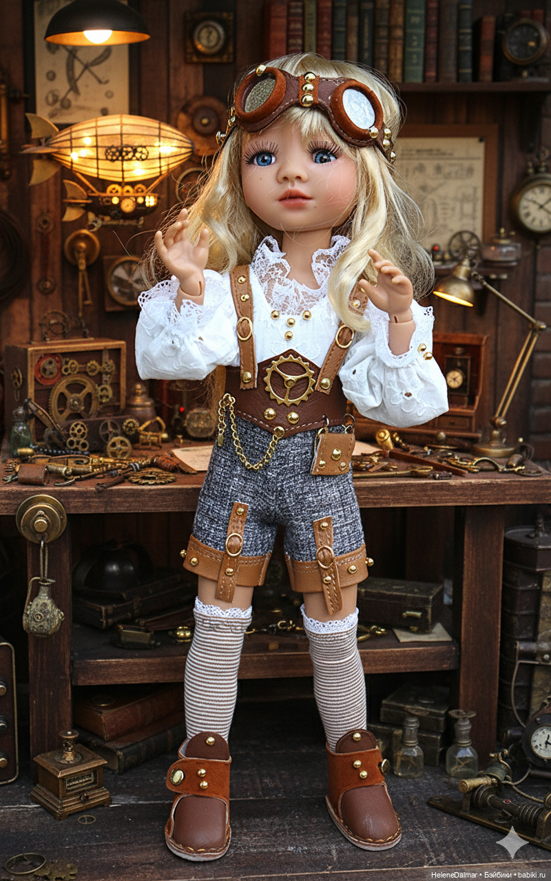 Стимпанк-4 — Одежда и обувь для кукол своими руками: фото (фото 7)