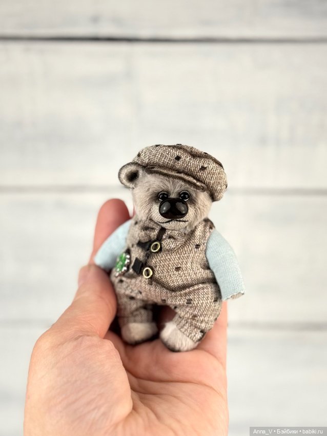 Тедди мишка Сава — Авторские мишки Тедди и друзья: фото (фото 3)