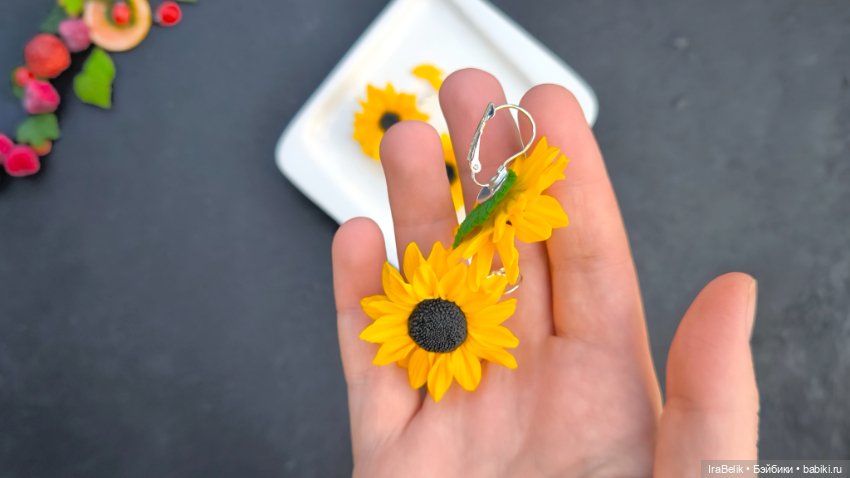 Цветочное. Запекаемая полимерная глина (фото 5)