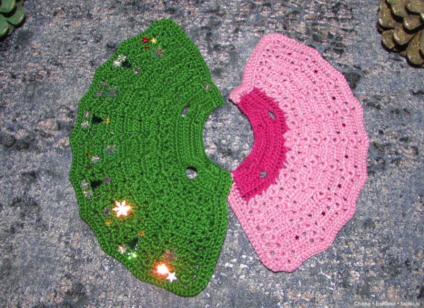 Вязаные наряды на шарнирных кукол 16 см (bjd 16 sm). Предновогодний показ "Рождественская Сказка для кукол"