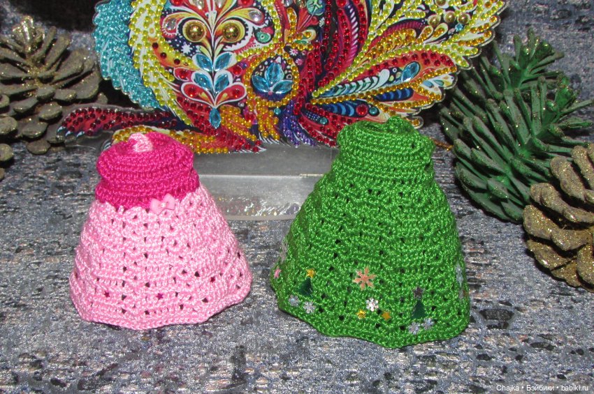 Вязаные наряды на шарнирных кукол 16 см (bjd 16 sm). Предновогодний показ "Рождественская Сказка для кукол" (фото 7)