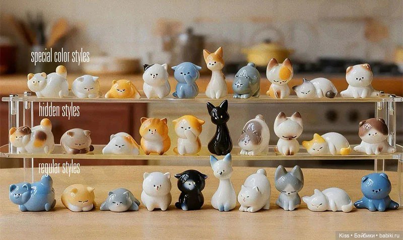 Коллекция кошек-сюрпризов Large Cute Bean Cat