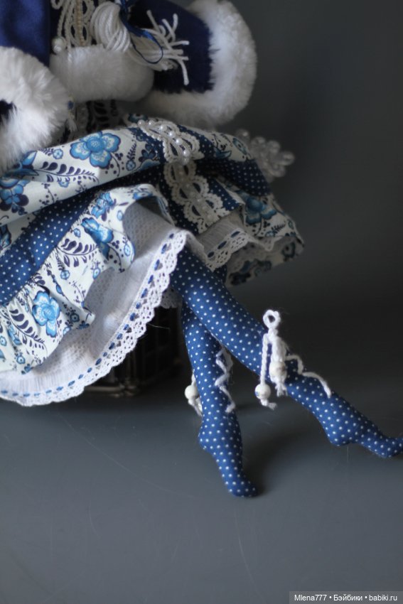 Лошадка . Гжель — Авторские текстильные куклы: Вальдорфские (фото 3)