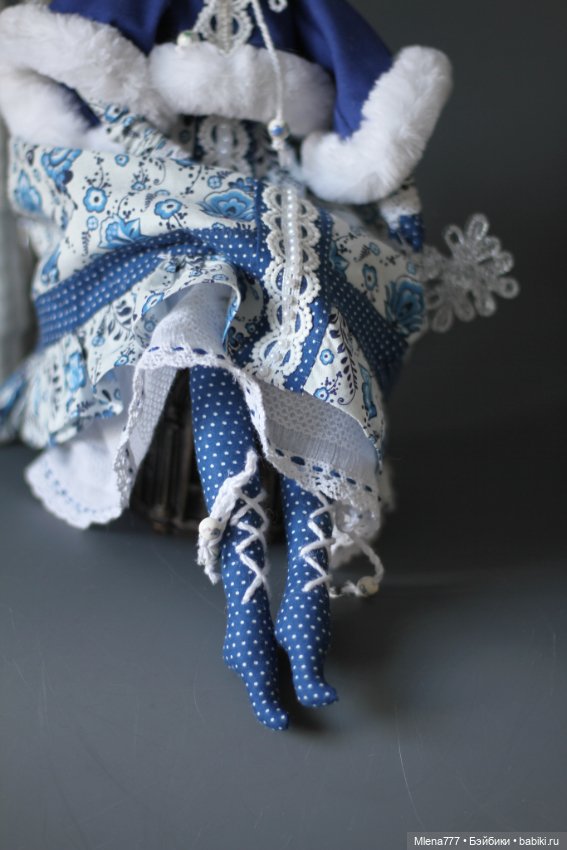 Лошадка . Гжель — Авторские текстильные куклы: Вальдорфские (фото 8)