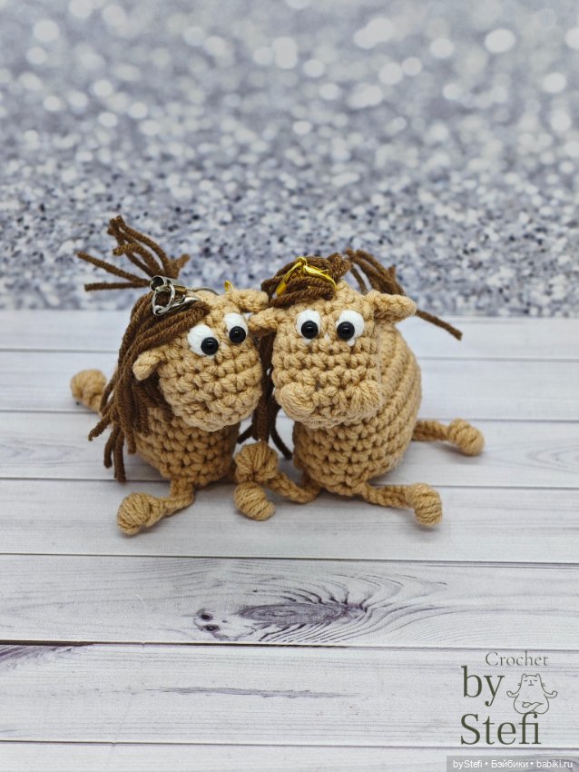 Конь Беж-Беж — Вязаные игрушки и амигуруми: крючком (фото 7)