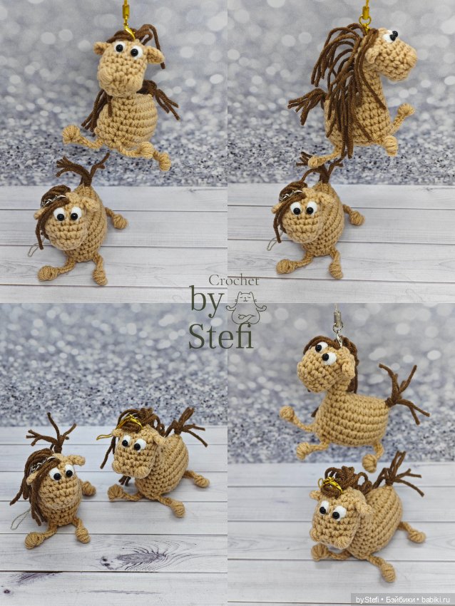 Конь Беж-Беж — Вязаные игрушки и амигуруми: крючком (фото 2)