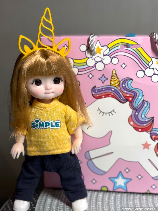 Крошка-единорожка⭐️ — ООАК и репейнт игровых кукол: Bratz (фото 2)