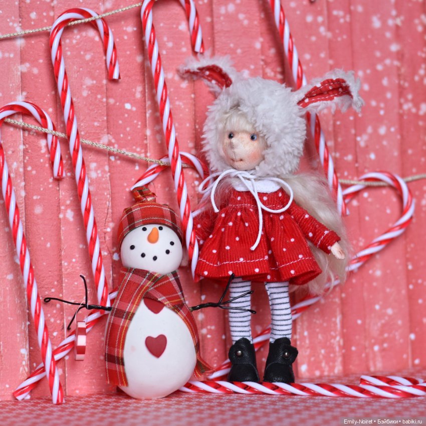 Новогодняя Зайка и леденцы (фото 6)