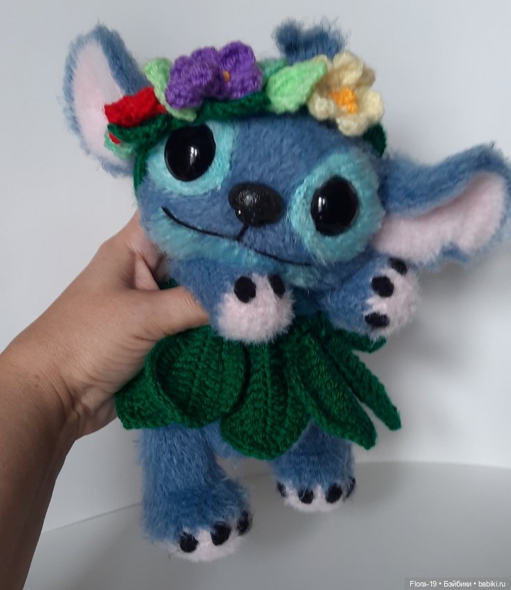 Гавайский Стич — Вязаные игрушки и амигуруми: крючком (фото 5)