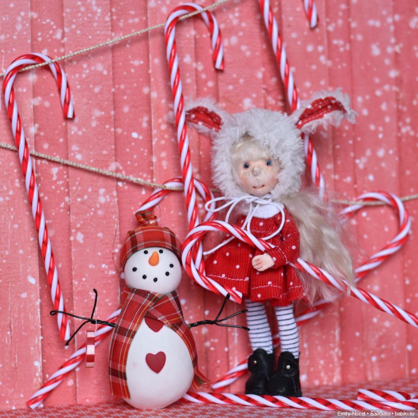 Новогодняя Зайка и леденцы (фото 4)