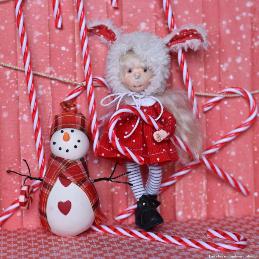 Новогодняя Зайка и леденцы (фото 5)