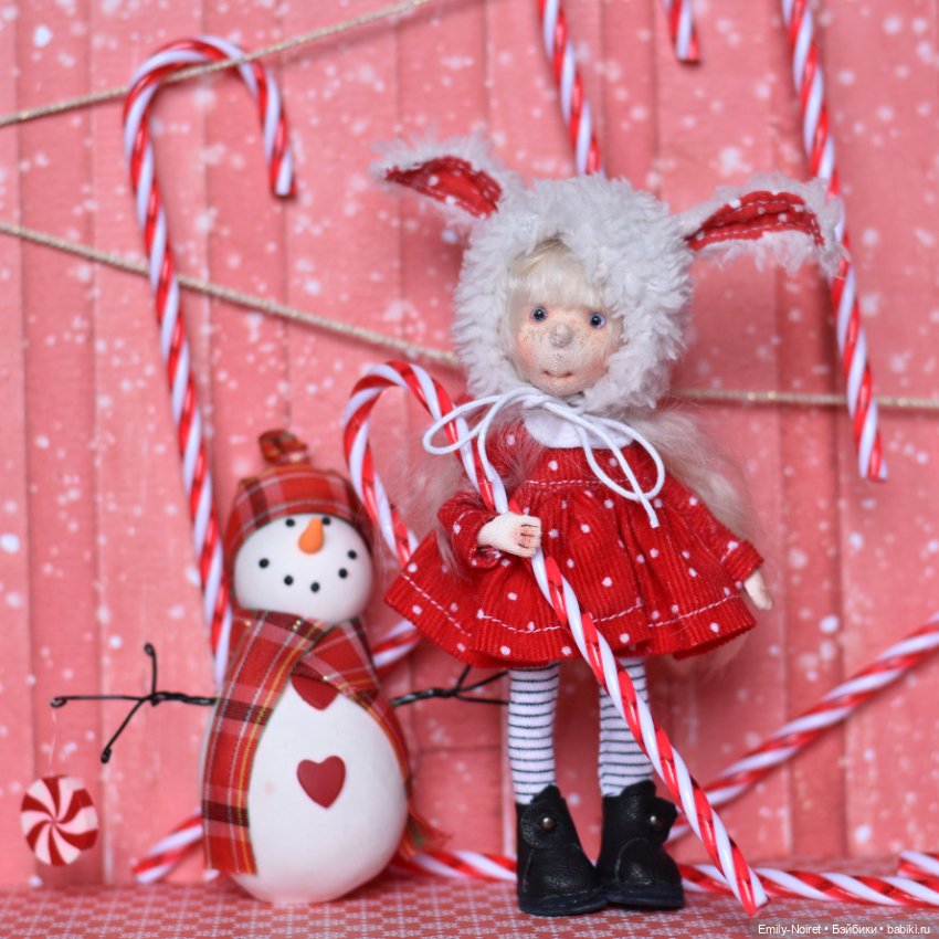 Новогодняя Зайка и леденцы (фото 3)