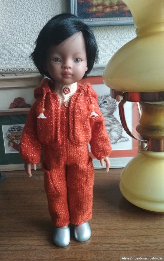 Вязанная одежда для куклы Майи и Бальбино Паола Рейна, Paola Reina