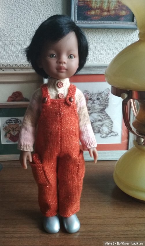 Вязанная одежда для куклы Майи и Бальбино Паола Рейна, Paola Reina